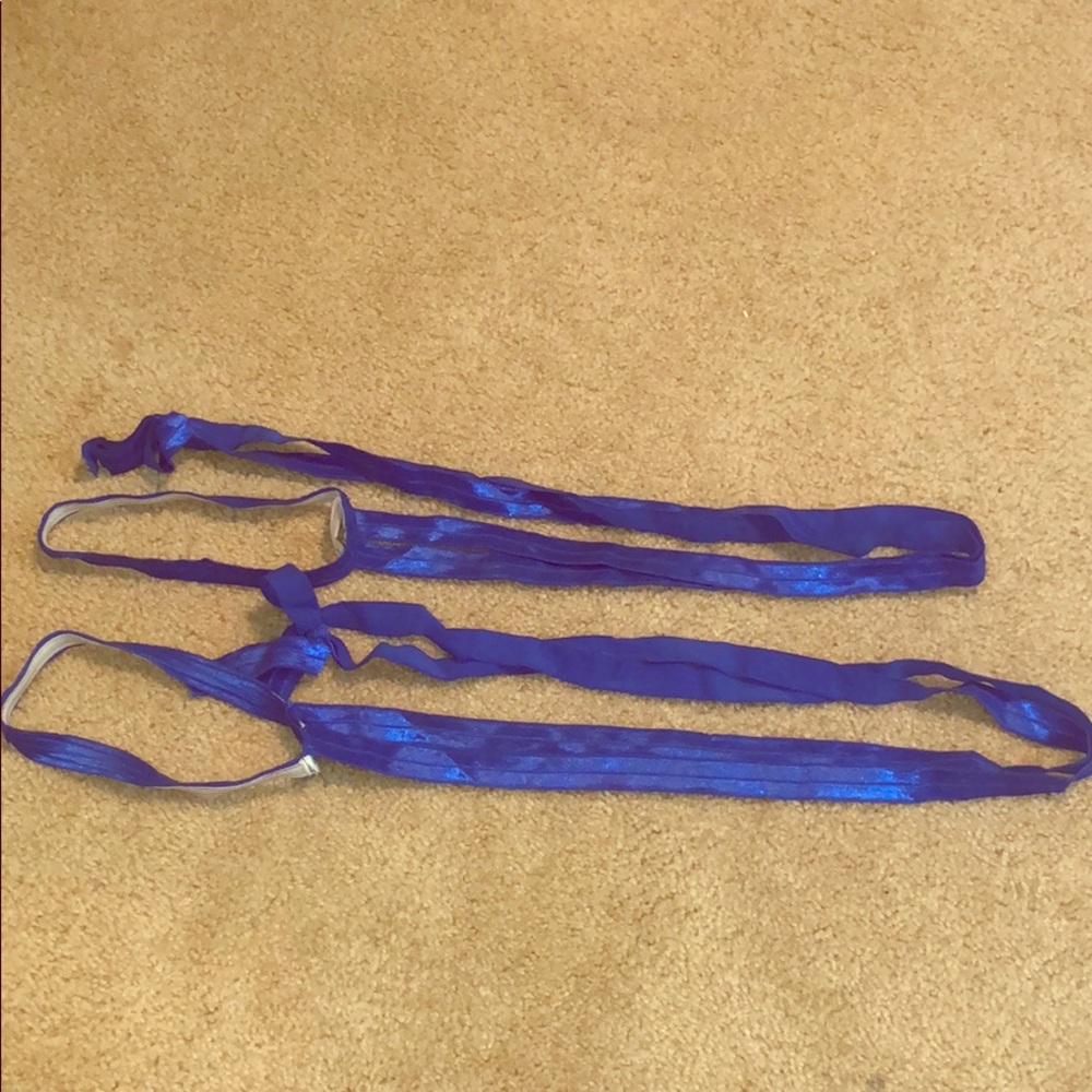 Royal Blue IHEARTRAVES leg wraps